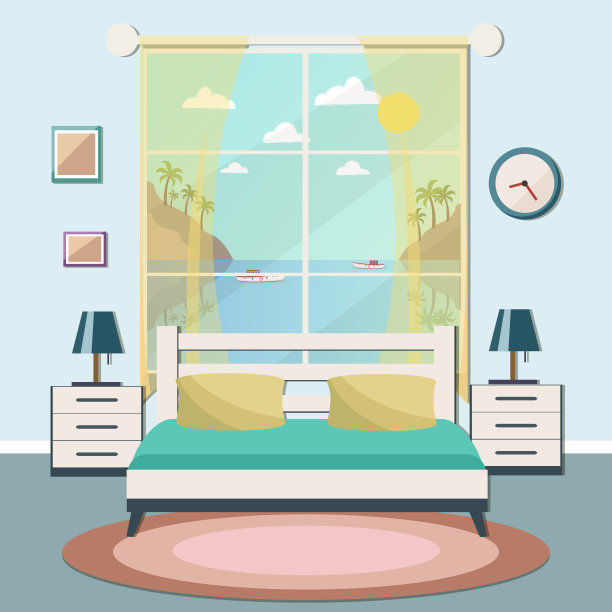 卧室内插图图片下载
