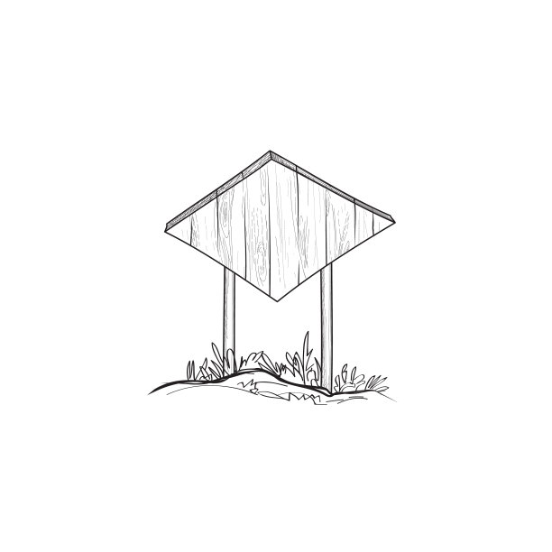 招牌草图。户外涂鸦木制路标。木板signpos图片下载