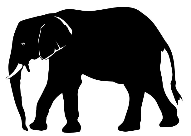 大象的轮廓图片下载