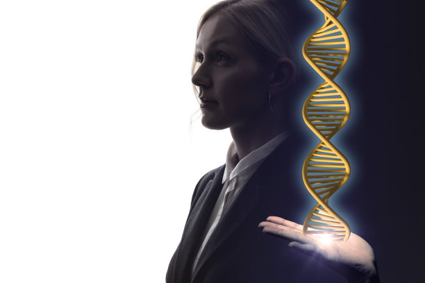 基因工程的概念。3 d渲染。图片下载