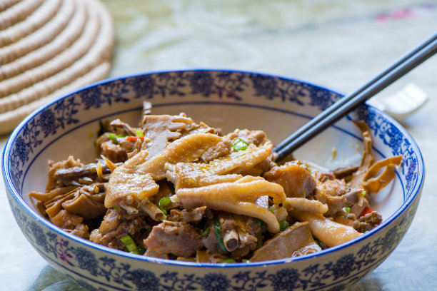 竹笋炸鸡素材图片