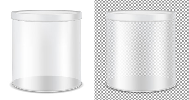 圆形透明玻璃可以装食物、饼干和礼物。图片下载