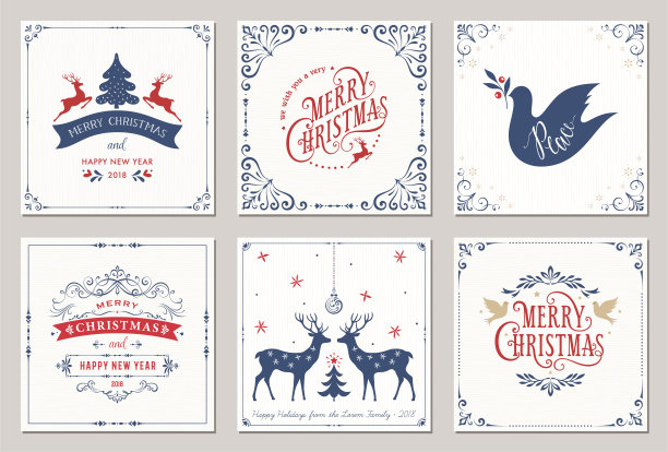 圣诞节Cards_02素材图片