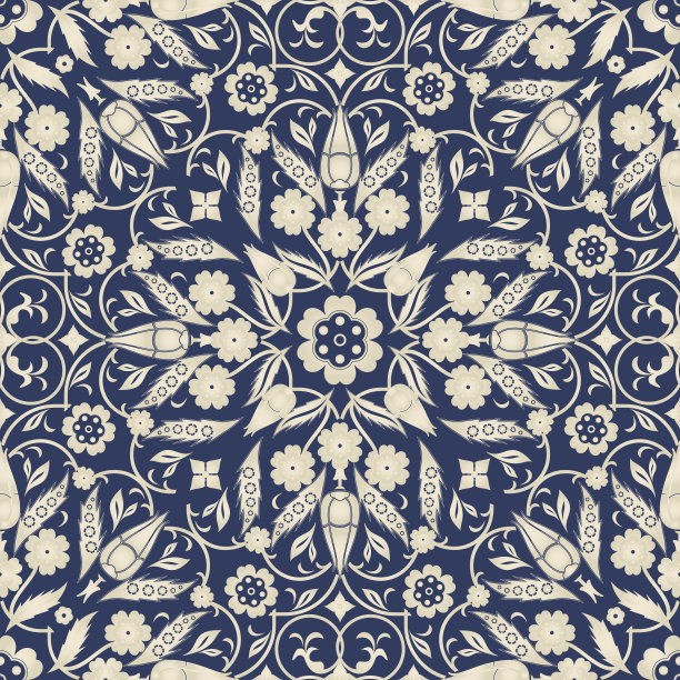 曼陀罗无缝的民族模式。阿拉贝斯克的关系印刷，印花布，印花棉布，壁纸。花缎主题在复古风格。无缝纹理的民族设计。图片下载