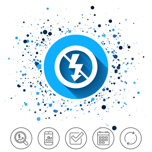 没有闪光灯图标。闪电的象征。图片下载