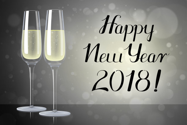 2018年新年快乐-插画图片下载