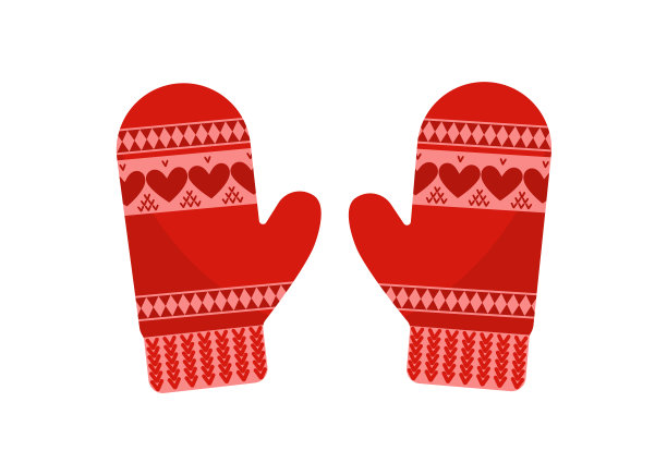 红色的手套图片下载