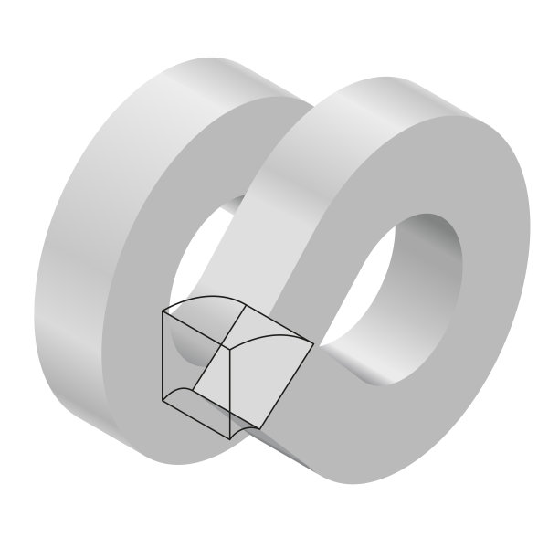 抽象曲面矢量形状。等距品牌科研机构、研究中心、生物实验室。图片下载