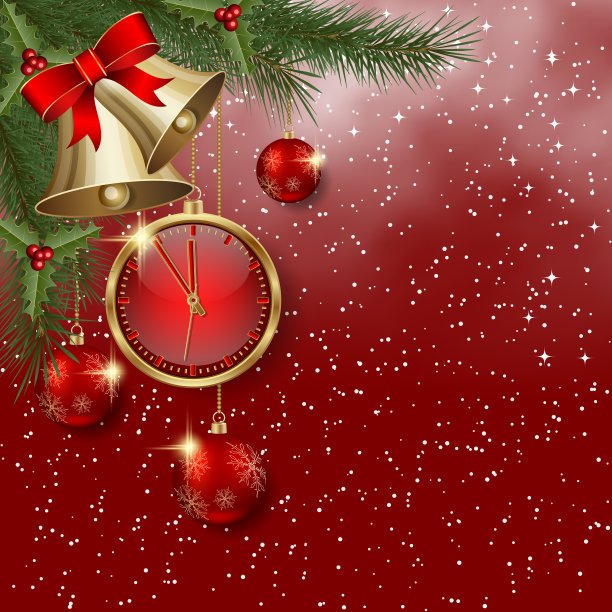 圣诞和新年矢量背景图片下载