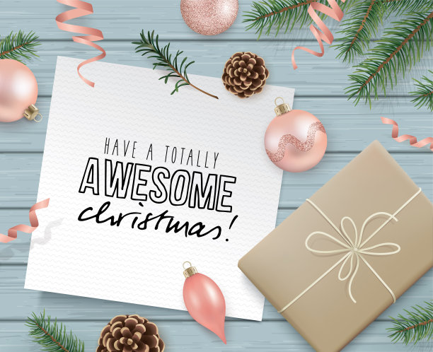 圣诞快乐，恭贺新禧!图片下载