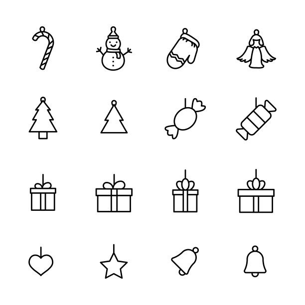 特级圣诞玩具系列图标图片下载