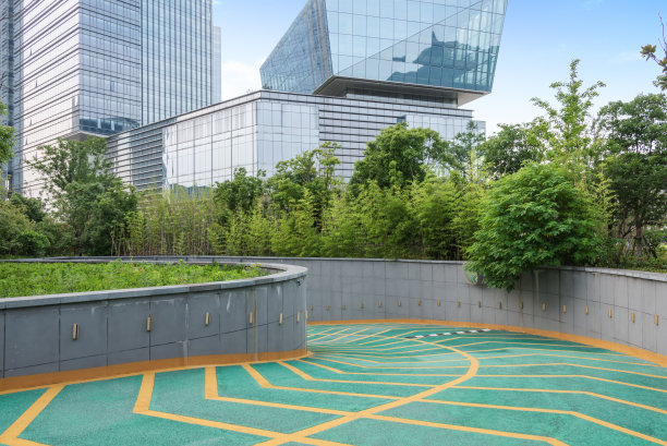 停车场/大楼入口和出口图片下载