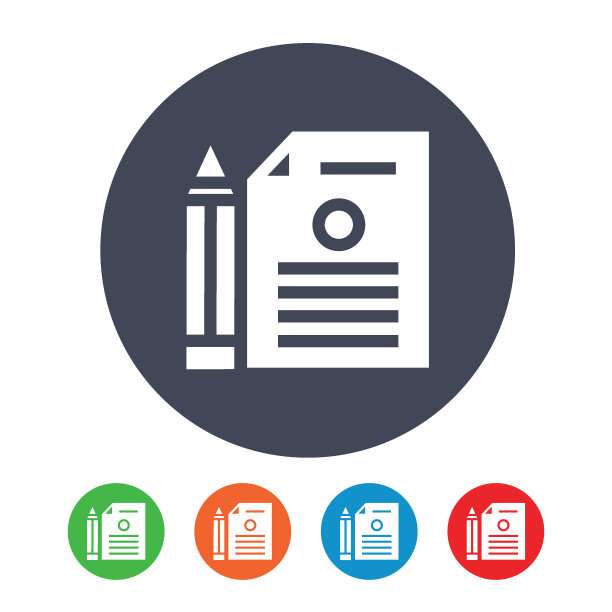 合同、文件文件用钢笔矢量图片下载