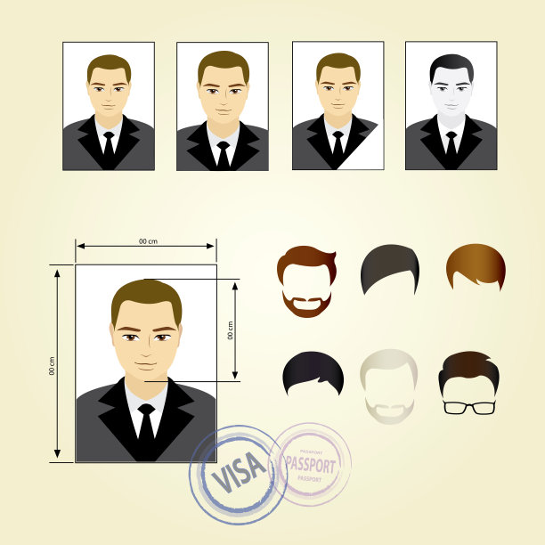 定脸，西装，服装，发型。图片下载