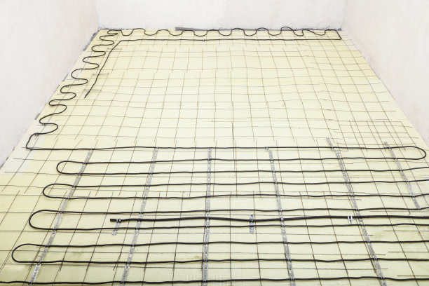 电地暖系统安装素材图片