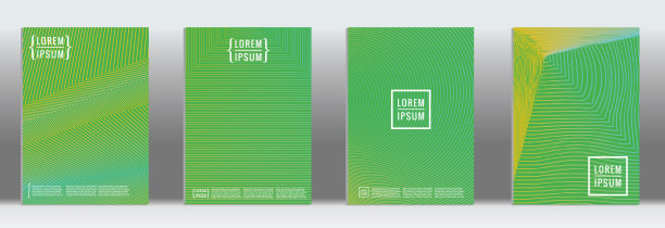 矢量几何线图案海报设计。图片下载