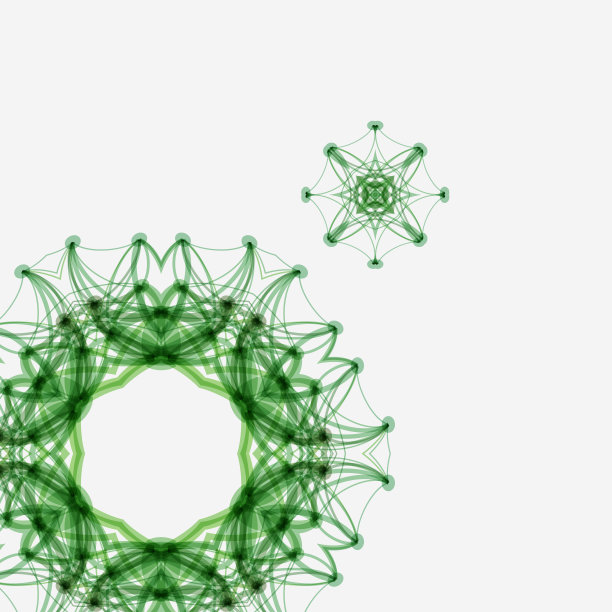 绿色花卉图案背景图片下载