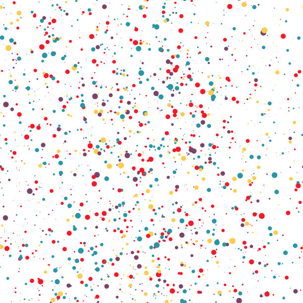 无缝图案彩色点。五彩纸屑。矢量图图片下载