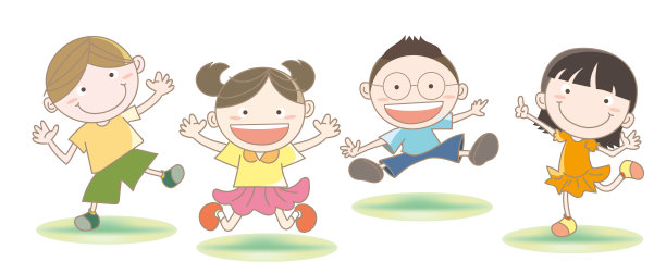孩子们跳的形象图片下载