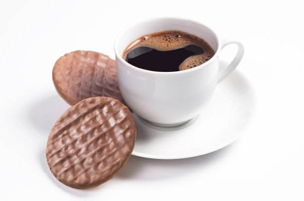 咖啡和巧克力饼干图片下载