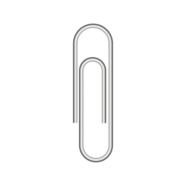 真实的回形针矢量。图片下载