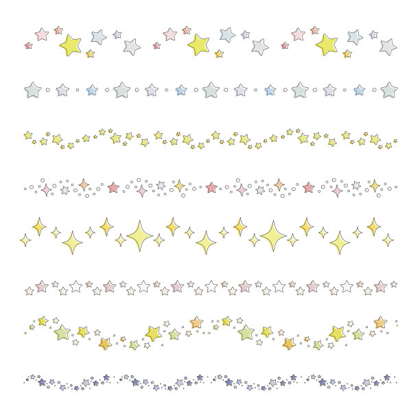 星形边框图片下载