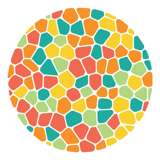 马赛克元素圈图片下载