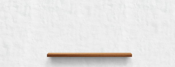 木架孤立在白色纹理背景上。用于装饰室内或蒙太奇您的产品在货架上。图片下载
