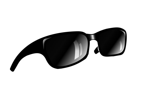 黑色太阳镜孤立在白色背景上。向量iiiustration。图片下载