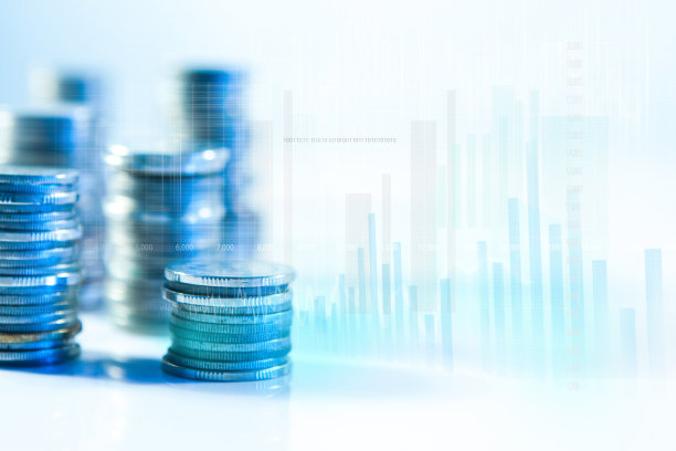 行硬币，商业，金融和银行概念图片下载