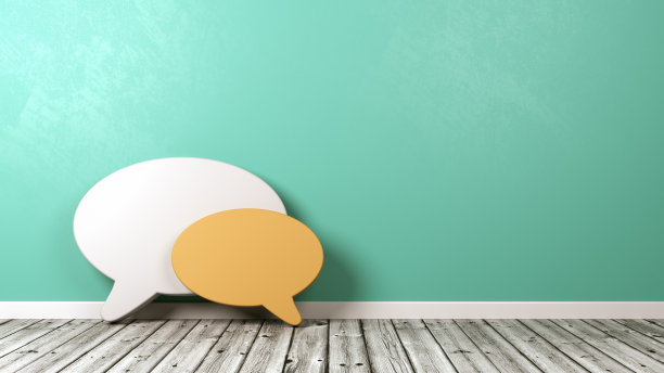 使用Copyspace在墙上形成语音泡泡图片下载