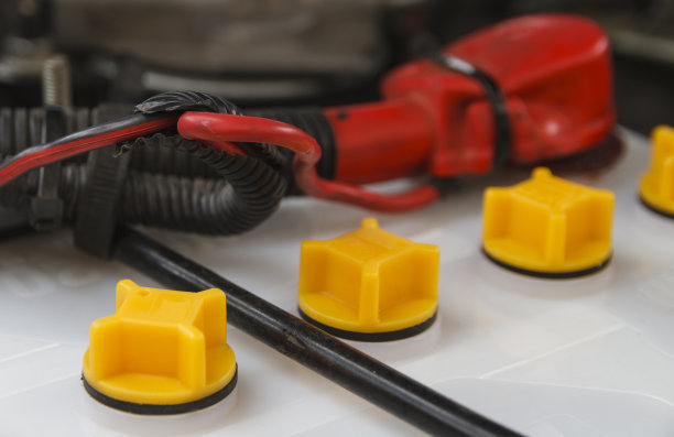 特写镜头电池车。图片下载