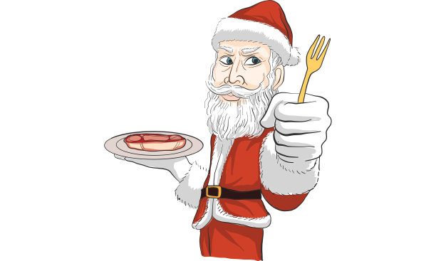 圣诞老人动作矢量图片下载