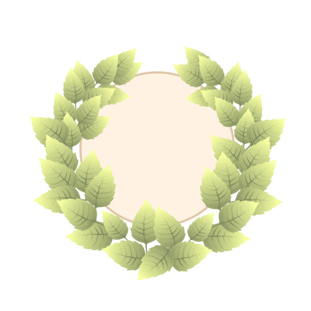 矢量插图花环孤立在白色背景图片下载