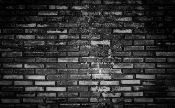 抽象的砖墙黑色背景图片下载