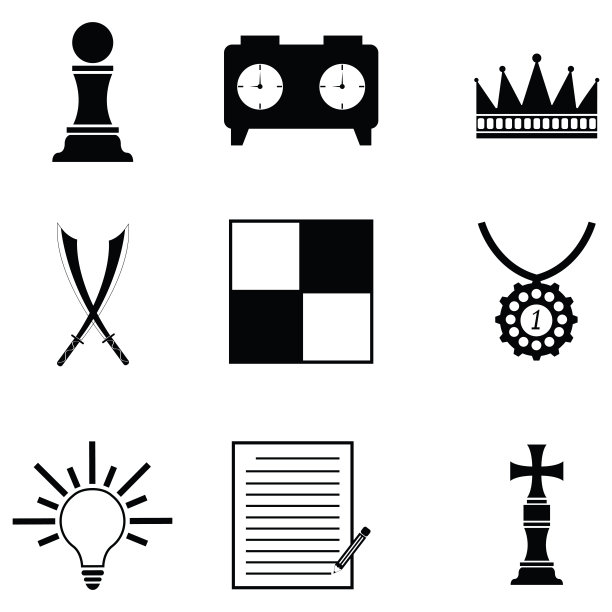 国际象棋图标集图片下载