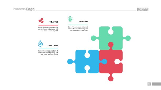 带有三元素模板的拼图图图片下载