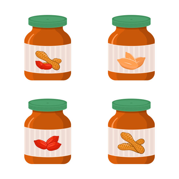花生酱矢量图图片下载