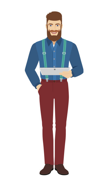 潮人手持数码平板电脑图片下载