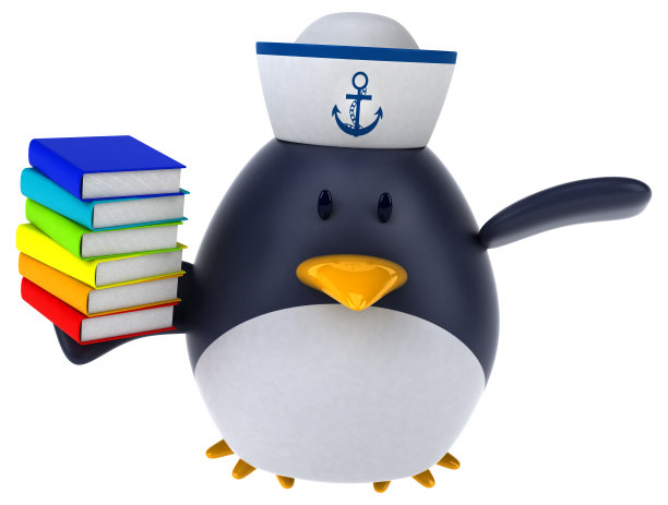 有趣的企鹅- 3D插图图片下载