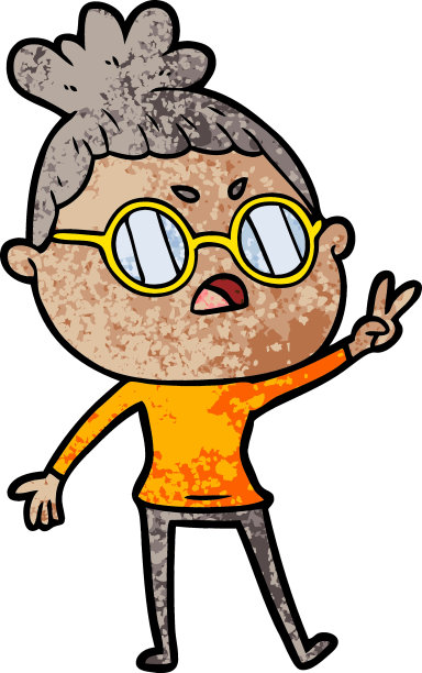 卡通生气的女人图片下载