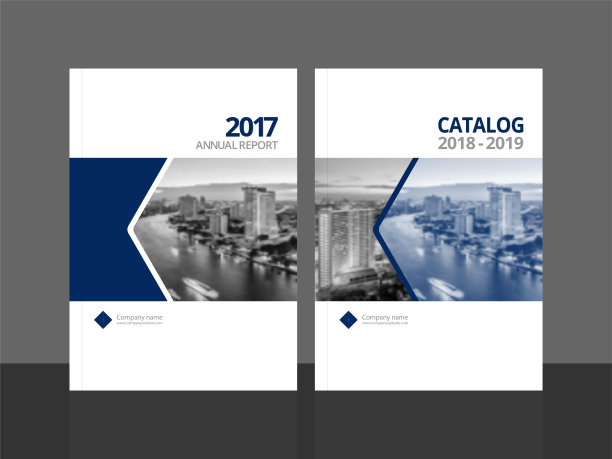 封面设计的年度报告和商业目录，杂志，传单或小册子。手册模板布局。A4覆盖向量EPS-10样本图像与梯度网格。图片下载