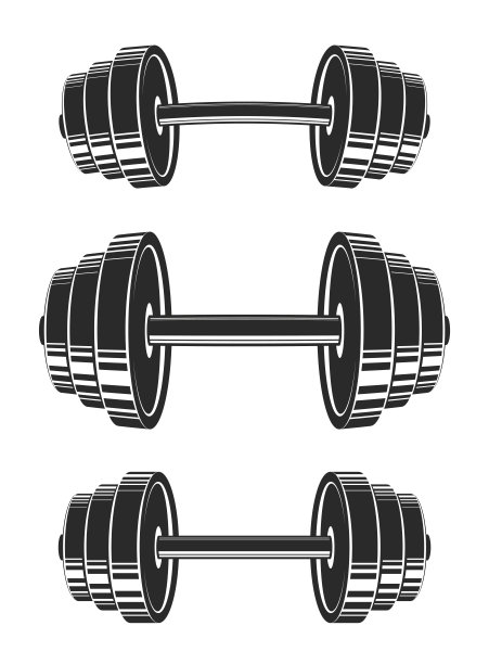 哑铃定势矢量。图片下载