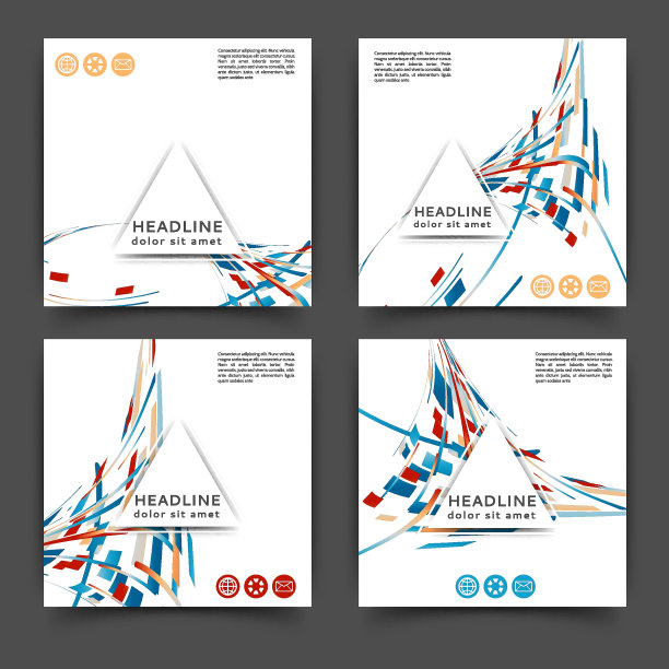 抽象的彩色小册子图片下载