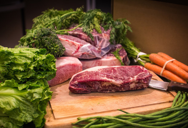 新鲜的肉准备图片下载