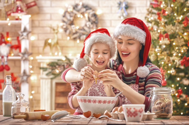 做圣诞饼干图片下载