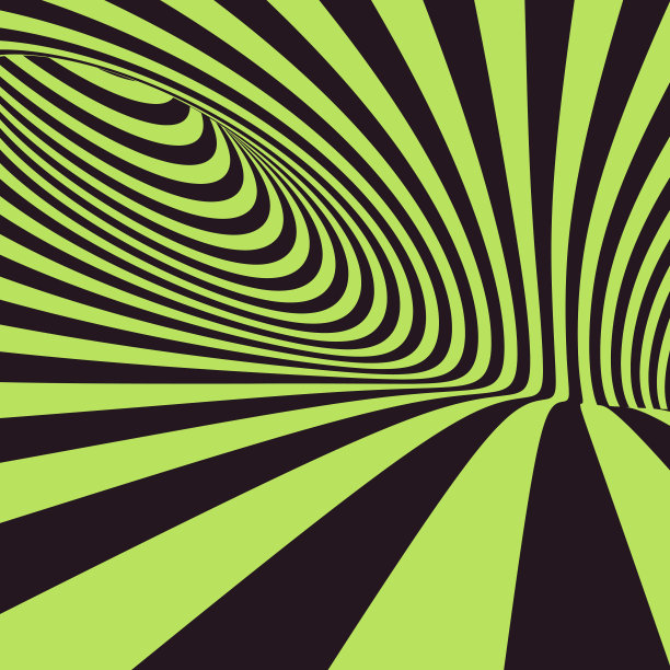 抽象三维几何背景。带有光学错觉的图案。矢量插图。图片下载