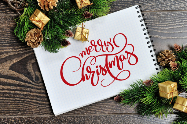 圣诞快乐节日贺卡图片下载