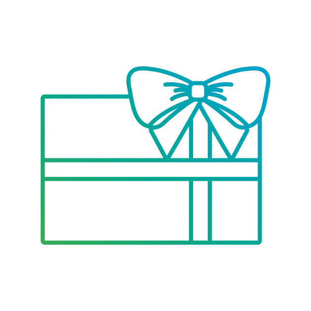 圣诞礼物包着丝带和蝴蝶结装饰图片下载