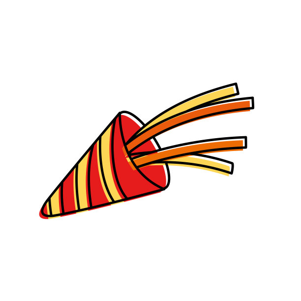 圣诞吹喇叭装饰派对图片下载